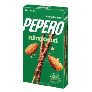 Pepero zielone z migdałami 36g