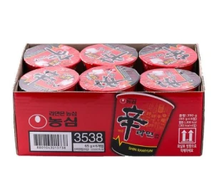 1 karton Ramen Shin w kubku 68gx6szt.